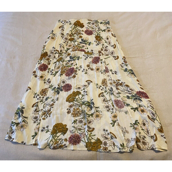 Davi & Dani Midi Skirt Womens Medium Sexy High Slit Flowing Cottage Core Skirt - Picture 6 of 16